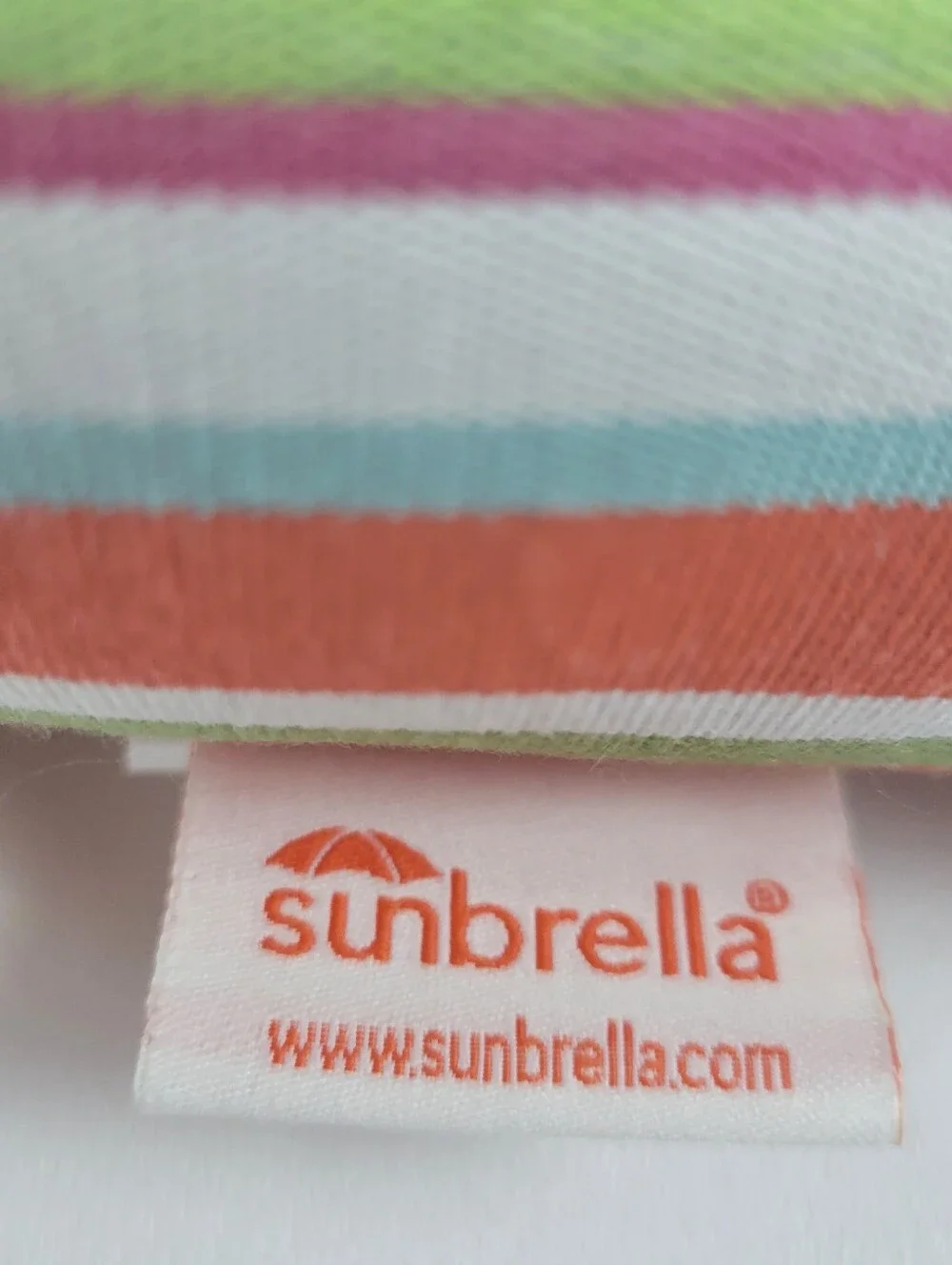Sunbrella Striped Lumbar Pillow Indoor Outdoor